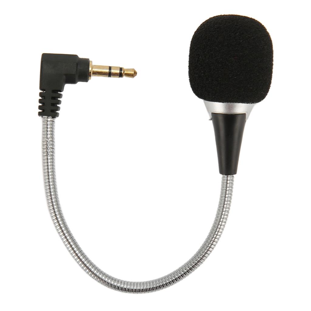 Mini Condenser Microphone Noise Reduction Professional Flexible Gooseneck Microphone for Laptop Computer