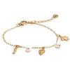 Yhpup Ocean Style Summer Accessories Natural Pearl Shell Fish Drop Chain Bracelet Bangle Stainless Steel High Quality Jewelry
