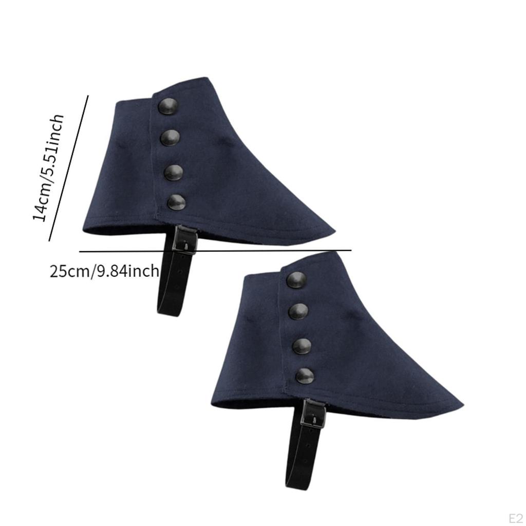 Medieval Pirate Boot Covers Adjustable Fancy Dress Footwear Cover