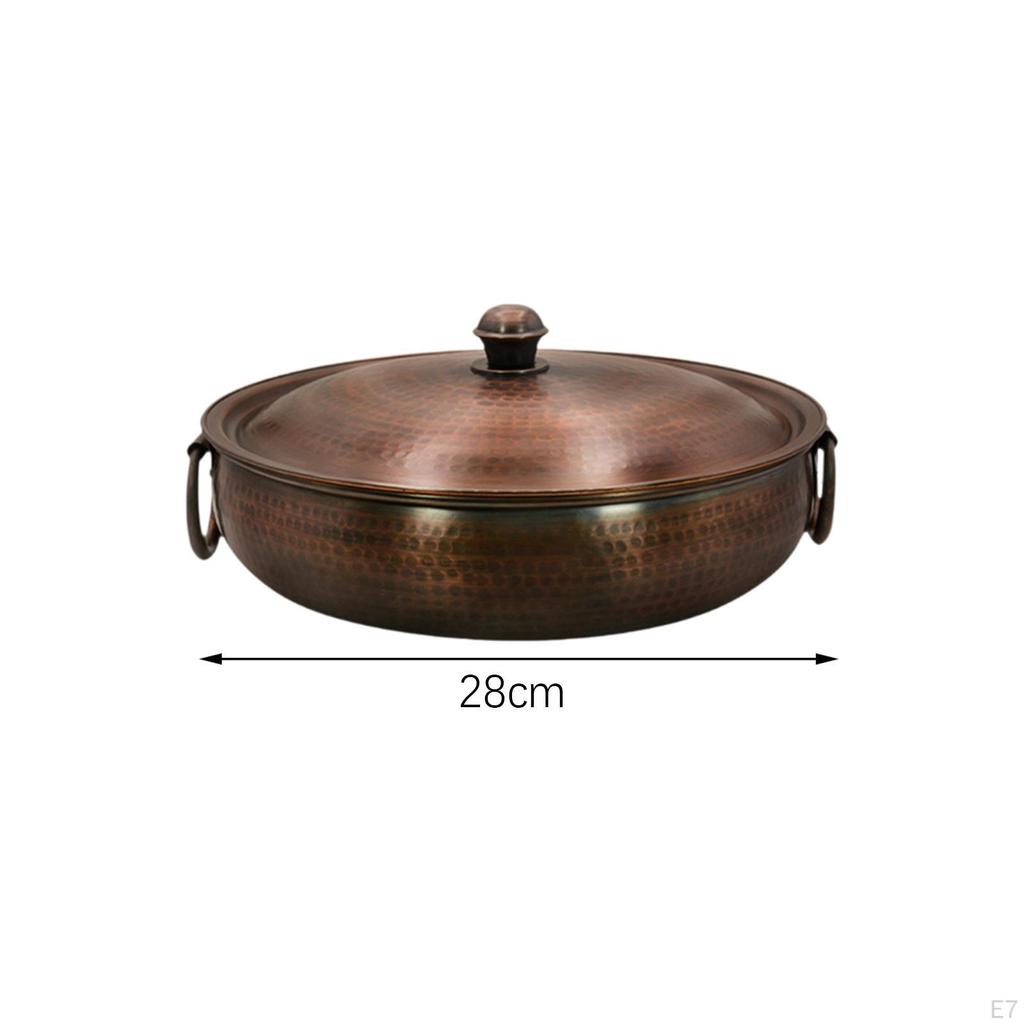 Китайская медная жаровня, кастрюля, индукционные сковороды, лапша ручной работы с крышкой