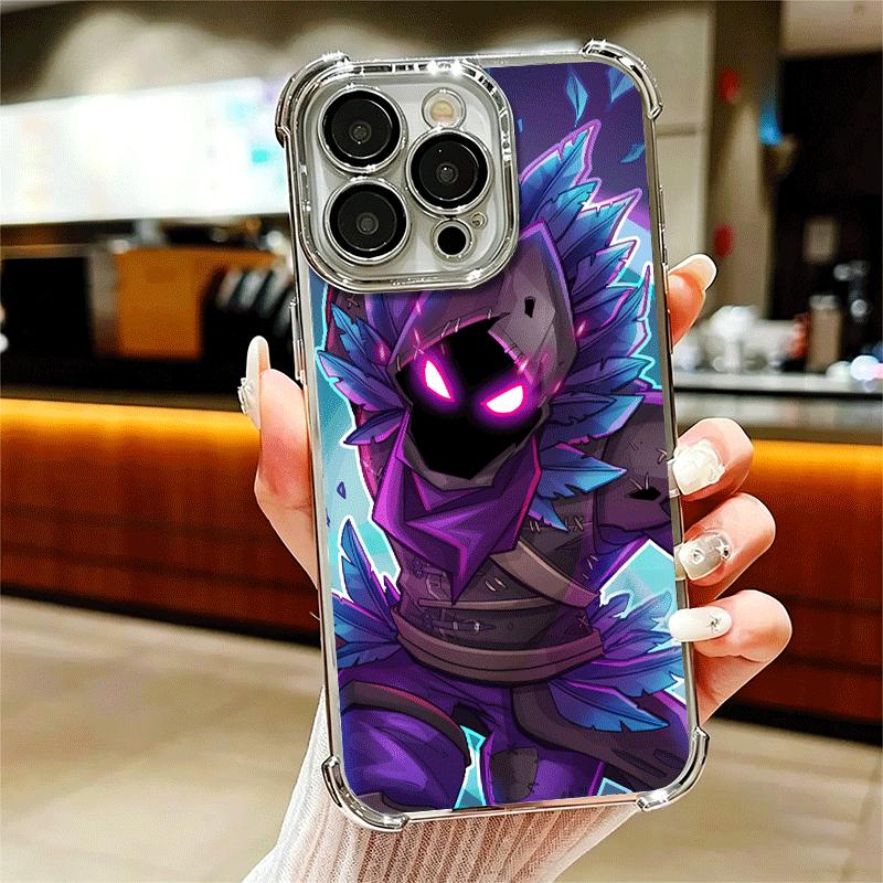B-Battle R-Royales Plating Phone Case For Iphone 16 17 Pro Max Air 16E 14 15 Plus 12 13 Mini Anti-Fall Airabag Cover