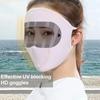 1PC Cycling UV Protection Face Mask Adjustable Breathable Full Face Cover with Safety Goggles Multi Pack Cycling Mask