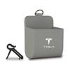 UBFMQ1 Car Air Vent Hanging Leather Storage Box Organizer Bags For Tesla Model 3 Model Y Roadster SpaceX Model S Model X Cybertruck Mod