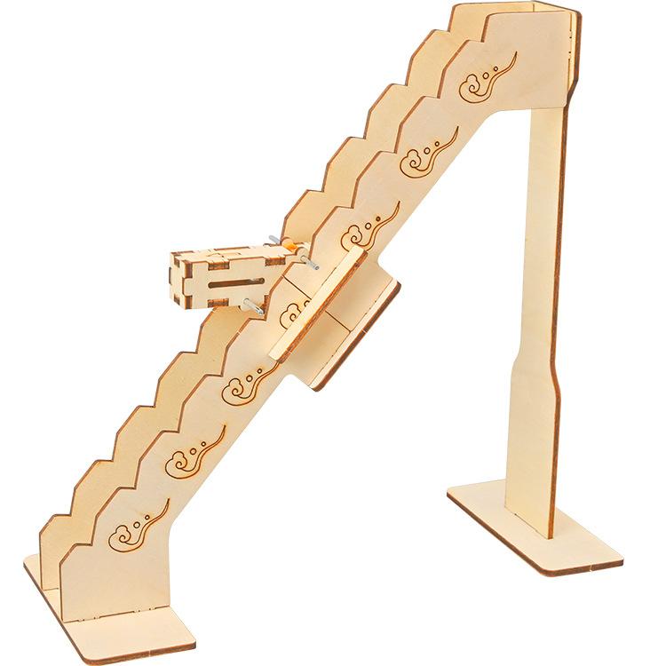 Downstairs Technology Small Production Center Of Gravity Conversion Roll Downhill DIY Handmade Physical Model Children's Student Teaching Aids