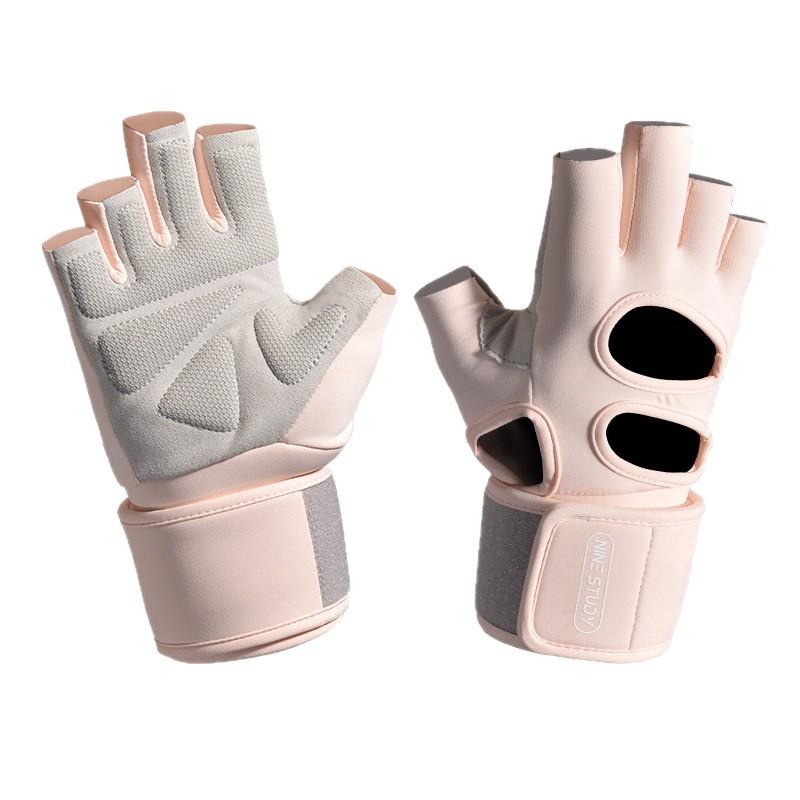 Breathable Anti-Slip Half-Finger Weightlifting Gloves With Wrist Support Gym Fitness Training Cycling
