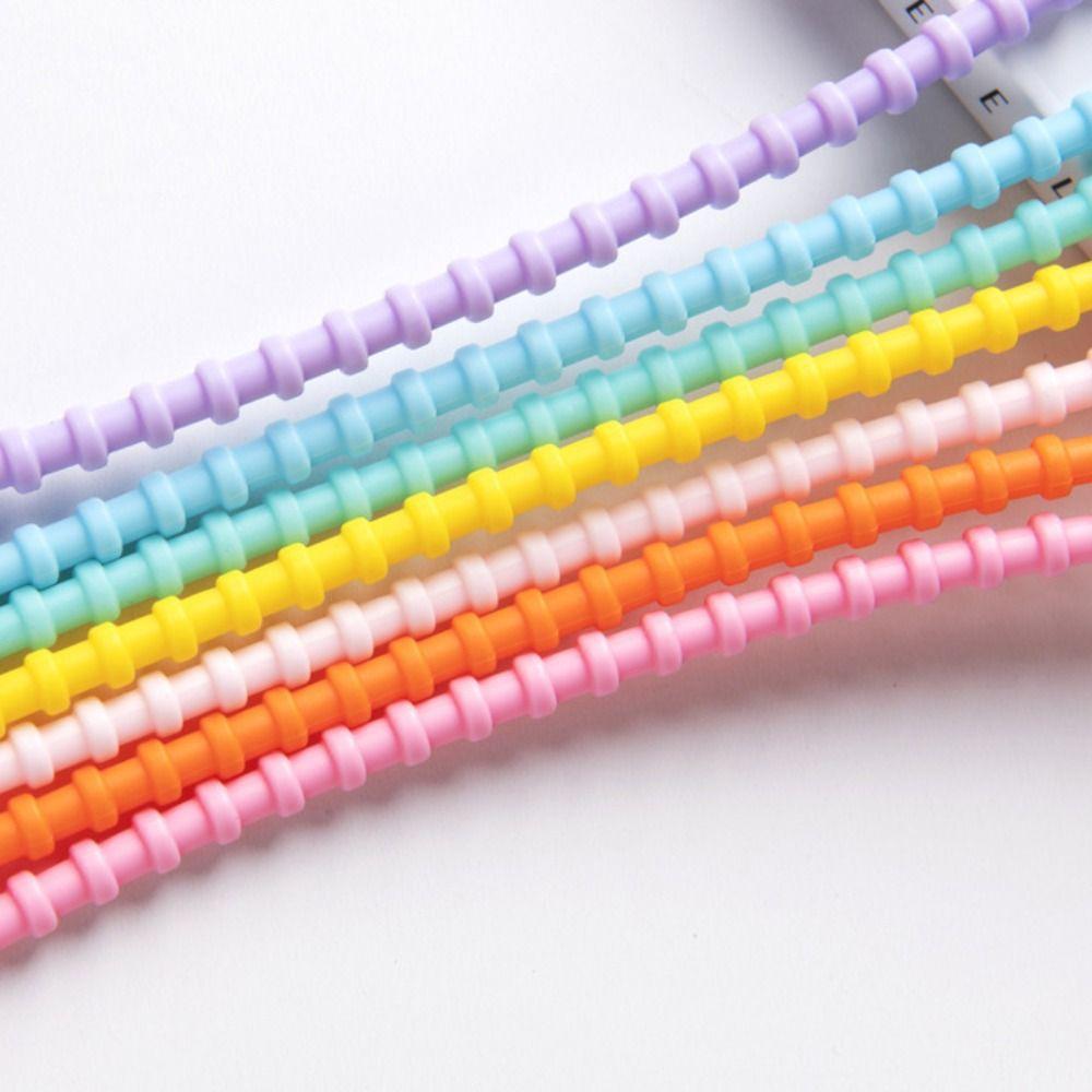 3 PCS Silicone Material Live Buckle Cable Ties Tadpole Shape Key Lanyard  Wire Bundle