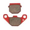 Тормозные колодки для мотоцикла Daytona, красные колодки (Полуметаллические колодки), Адрес V100 (91-94), Сепия ZZ (90-99),