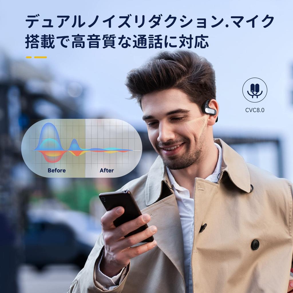 OpenRock Pro Wireless Bluetooth Does Not Block Your Bass Air Open 46 Hours of Includes Charging Fast IPX5 Inside For Open-Ear Earphones, Earphones,