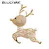 Cute Anime Fawn Brooches Quality Brass Pearl for Christmas Woemn Men Suit Hijiab Pins