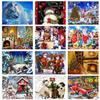 5D Full Drill Diamond Embroidery Christmas Tree House Craft Kit New Arrival Diamond Painting Animal Mosaic Christmas Socks Snowman Home Decoration