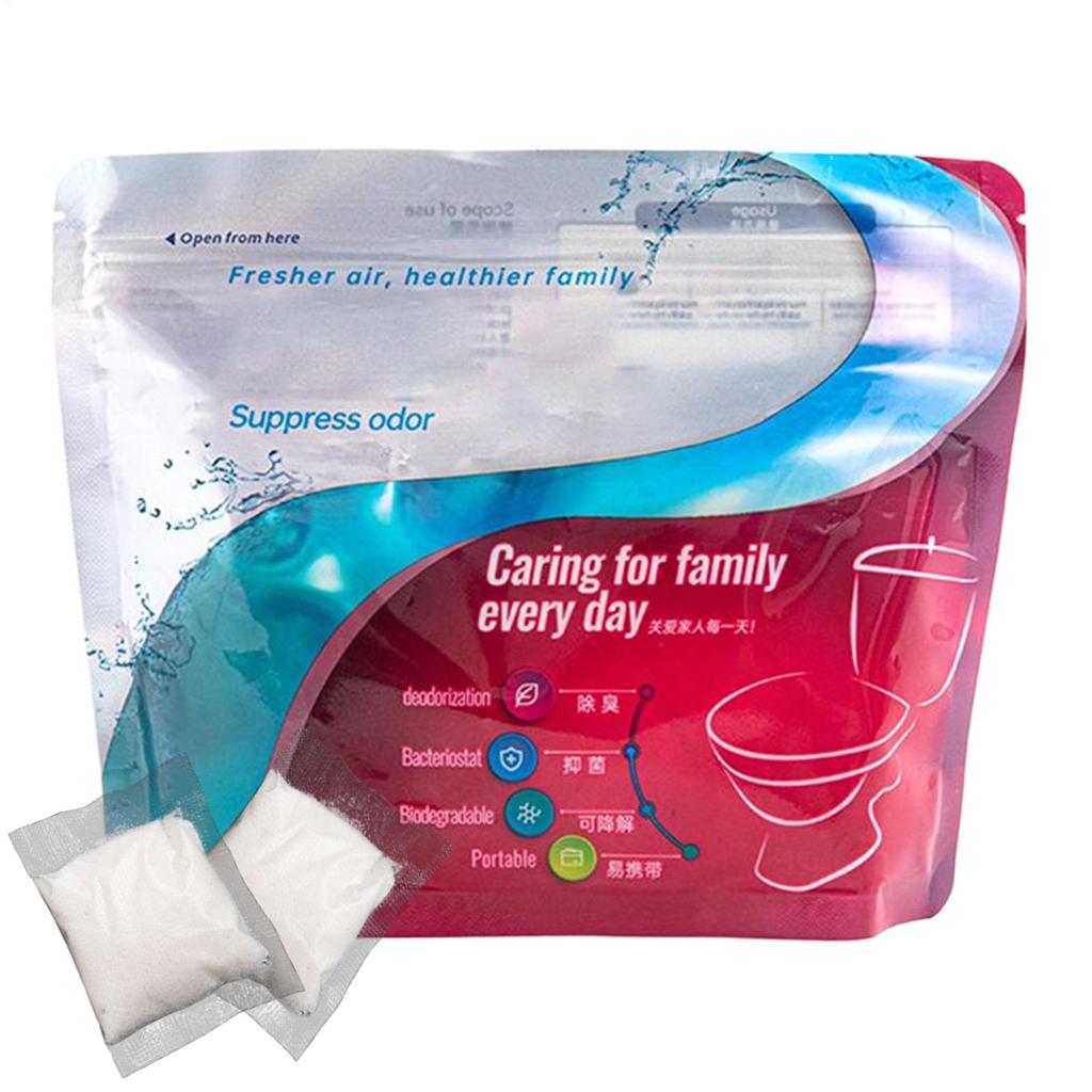 30Pcs Portable Pee Powder Liquid Emergency Urine Bag Solidifier Portable Toilets Odor Neutralizer for Strong Water Absorption