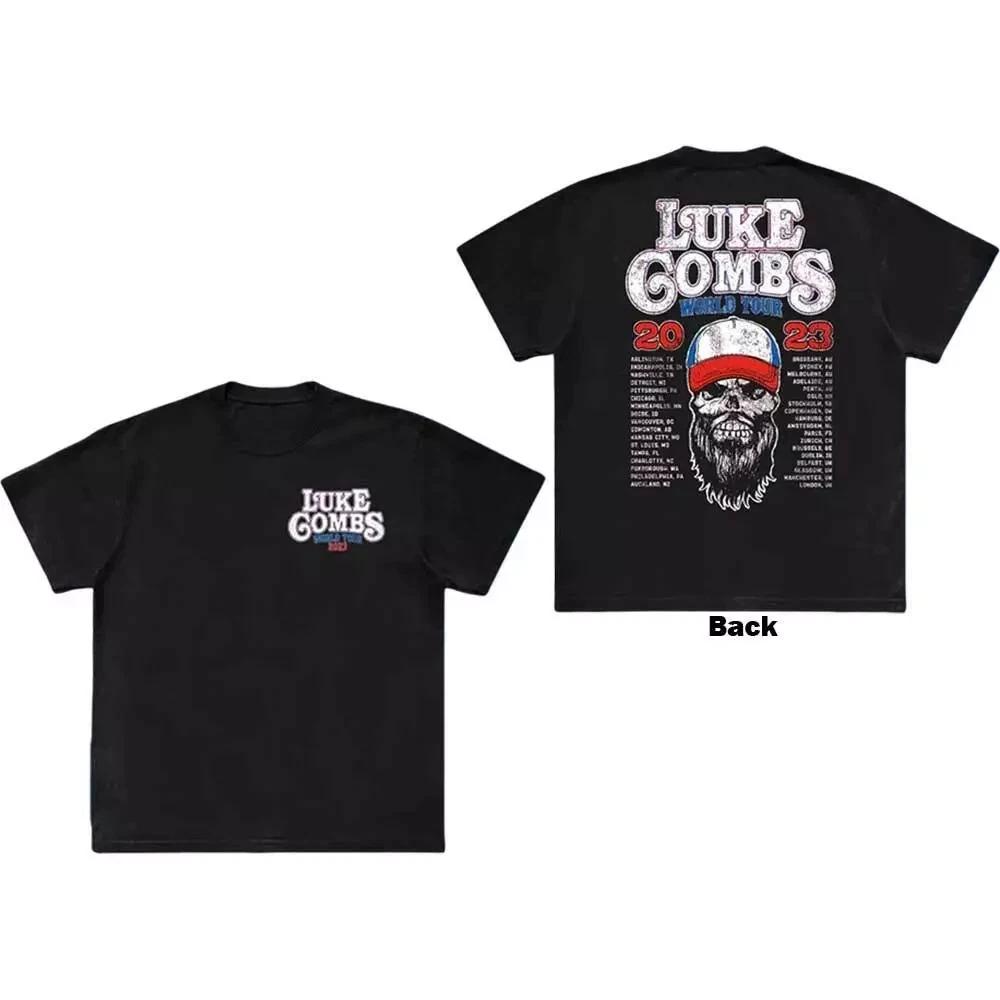 Luke Combs - Tour '23 Skull (Mens Kids T Shirt)