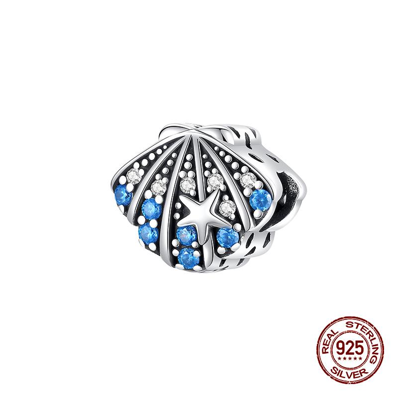 Fashion 100% 925 Sterling Silver Colorful Zircon Stars Moon Separator Charms Bead Fit Original Bracelet Fine DIY Jewelry