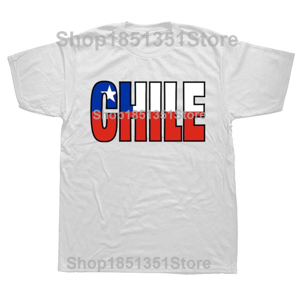 Funny Chile Chilean Flag Classic TShirt Graphic Tshirts Unisex Womens Fashion Casual Tshirt 100 Cotton Loose Oversized T Shirt