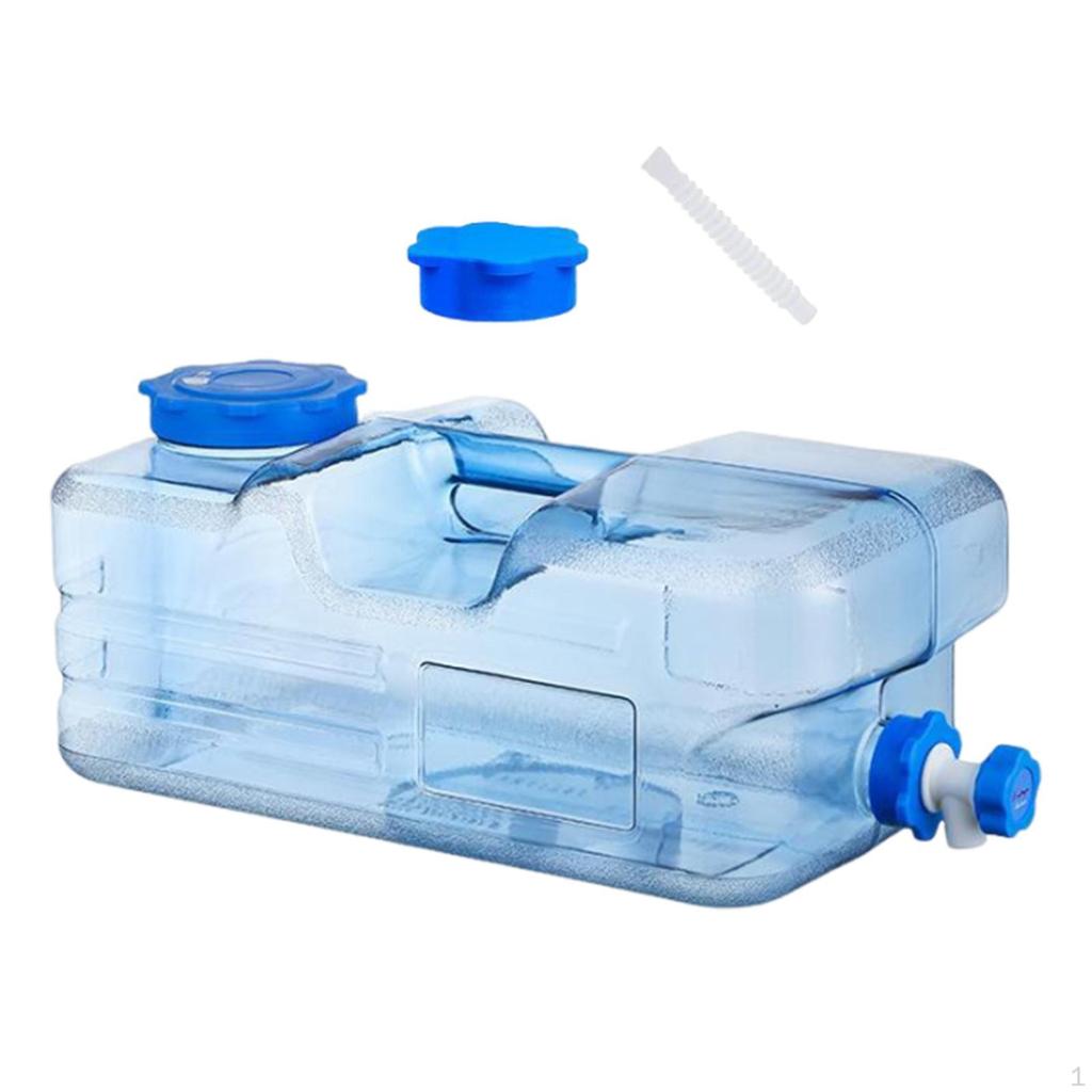 Кемпинговый контейнер для воды, резервуар большой емкости с кувшином для хранения крана для