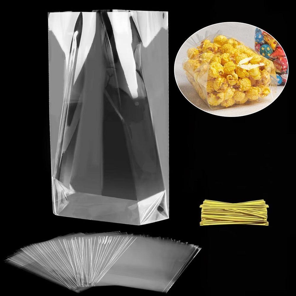50pcs Bags Gifts Packaging Pouches Plastic Bakery Cookies Snack Bags Wedding Party