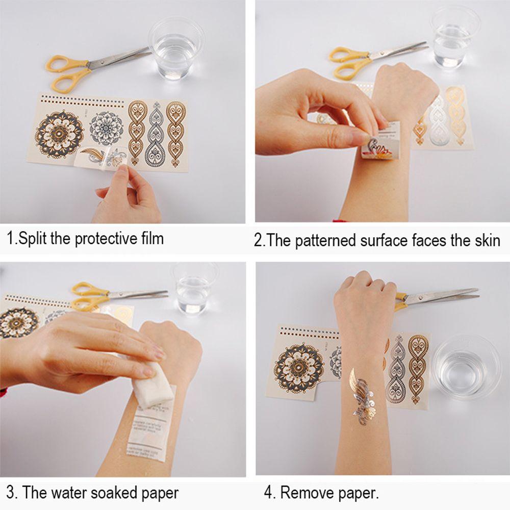 Водонепроницаемая временная татуировка сделай сам, черные цветы, временная татуировка, наклейки для боди-арта для тела, руки, ноги