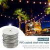 30/15M Heavy Duty Cable Rope Garden Wire Kits 304 Stainless Steel Railing Wire Fence Roll for Outdoor Tent Clothesline Rope