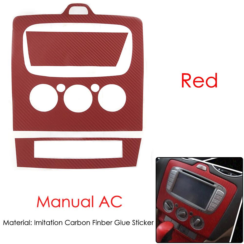 3D карбоновая наклейка Декоративная накладка на центральную консоль для Ford focus mk2 2009-2016 Автоаксессуары