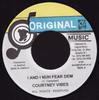 7-дюймовая пластинка COURTNEY VIBES - I And I Nuh Fear Dem NONE Оригинальная музыка 2008 Ямайка Регги, Ска и Даб Б/У