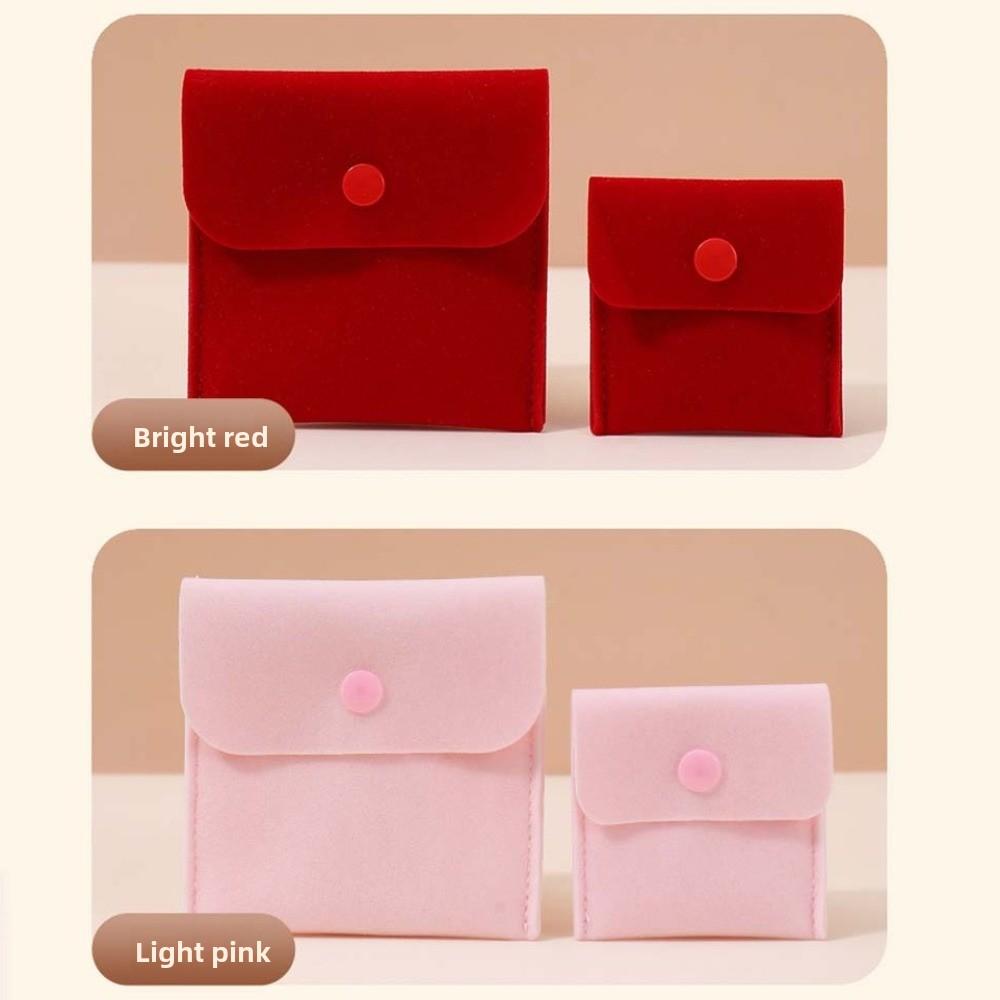 Foldable Necklace Ring Packing Bag Microfiber Velvet Earrings Organizer Jewelry Packing