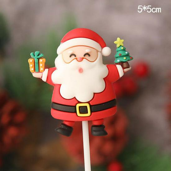 Рождественский декор: Вставки для карточек, Топперы для торта, Гирлянда из чашек, Украшения для венков, Клубничная башня, Мультяшные украшения в виде звезд и деревьев.