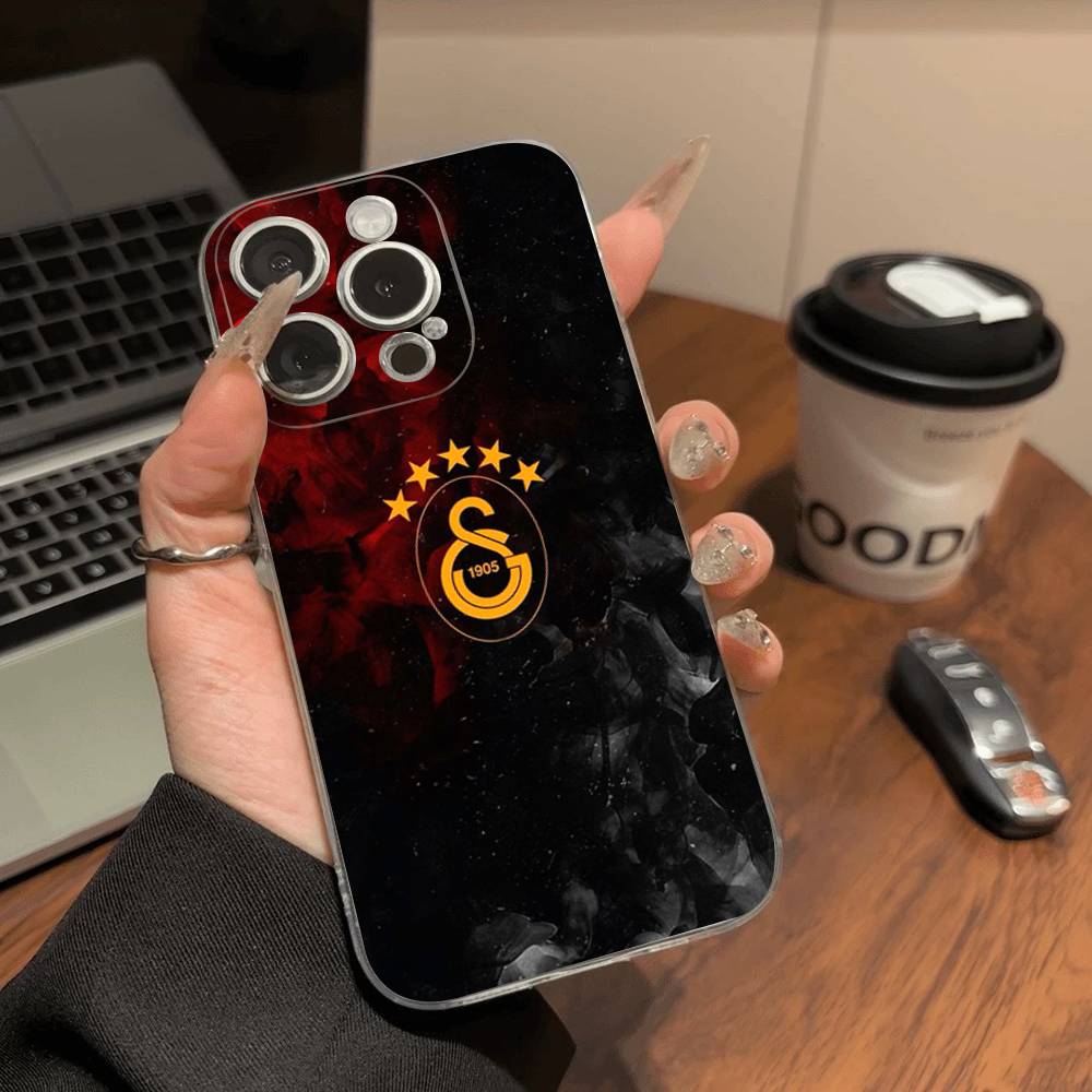 Футбольная команда Галатасарай Чехол для телефона для IPhone 17 16 15 14 13 12 11 Pro Max Plus Мягкий чехол Персонализированный Сделай сам