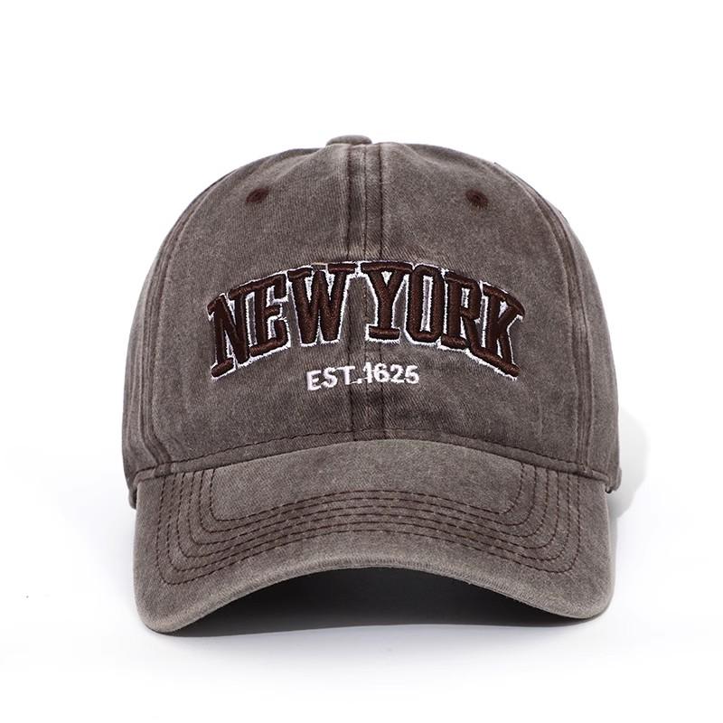 Хлопковая бейсболка New York с эффектом потертости Кепки Для Женщин Мужчин Ретро Вышивка Букв Snapback Кепки Козырек от Солнца Хип-Хоп Кепка Отца Кепка