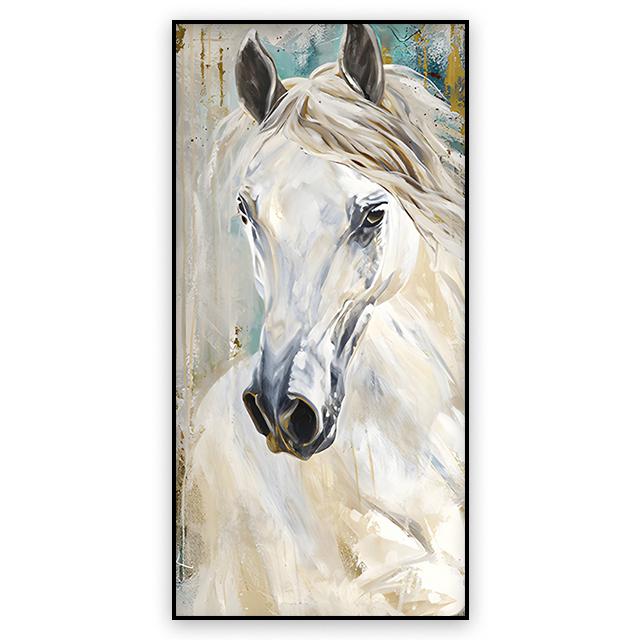 Животное Лошадь Украшение Картина Аннотация Простой Стиль Холст Плакат Гостиная Стены Искусства Фрески для Современного Домашнего Декора Эстетика