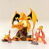 Pokemon Pikachu Charmander Charmeleon Charizard Three Form Evolution GK Anime Figures Toys Model Kids Gift