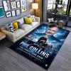 Pop Culture Area Rug, Phil Collins Legacy Tour 2026 Drums Concert Poster, Man Cave Decor, Non-Slip Mat