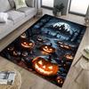 Хэллоуин Готический Принт Тыквы Ковер Большие Ковры для Гостиной Украшение Прикроватный Коврик Коврик для Диванного Столика Подарок Декор