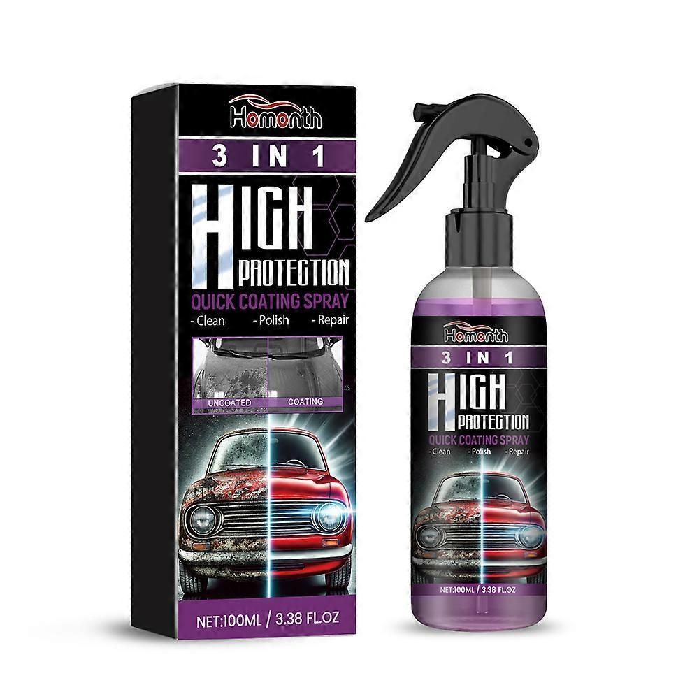 3 in 1 High Protection Quick Car Coat Ceramic Coating Spray Hydrophobic 100ML
