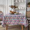 Tablecloth Cotton and Linen Printed Blue and White Porcelain Retro Tablecloth Restaurant Cloth Tablecloth