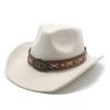 Western Cowboy Hat Suede Bullhead British Jazz Hat Men'S And Women'S Ethnic Hat Top Hat