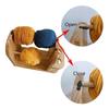 Wooden Yarn Holder Horizontal Yarn Ball Holder Double Revolving Yarn Storage Organizer