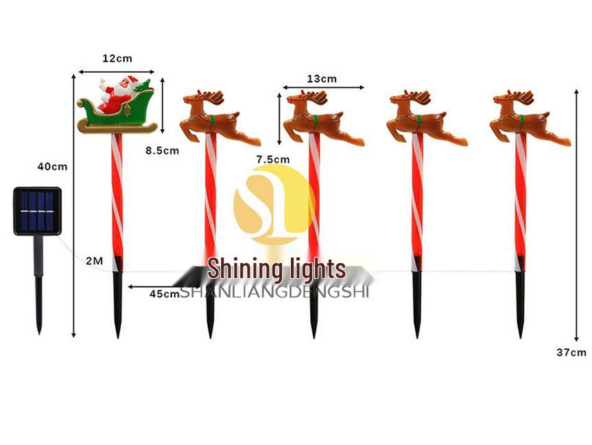 2025 Солнечные Рождественские Санта и Снеговик Светящиеся Гирлянды для Наружного Декора