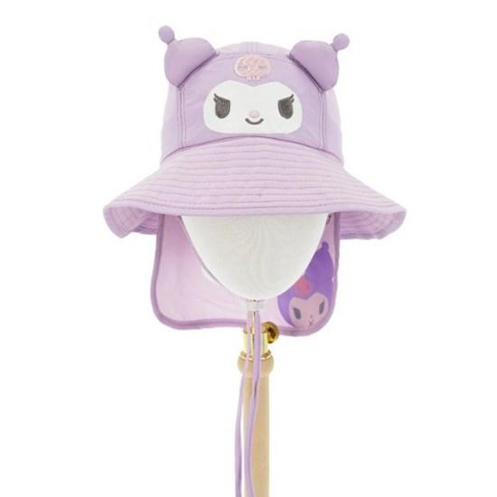 Sanrio Girls' Kuromi Big Face Bucket Hat NIHKI40051, a Popular Character In Korea