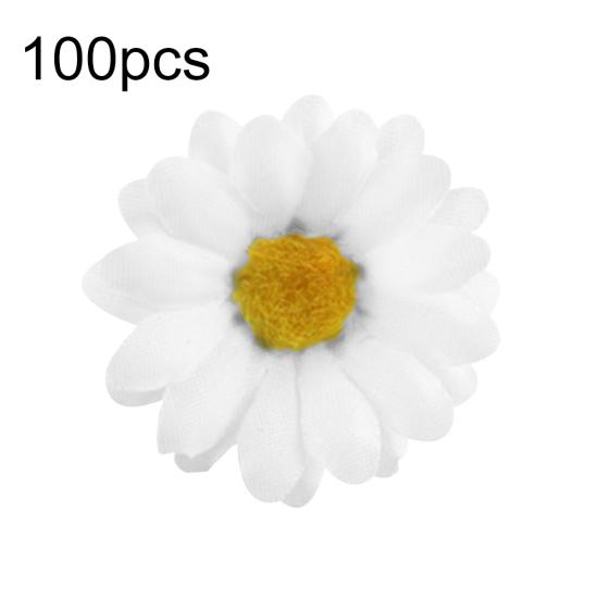 100 шт. искусственный цветок поддельные шелковые головки подсолнуха свадебный цветочный декор «сделай сам»