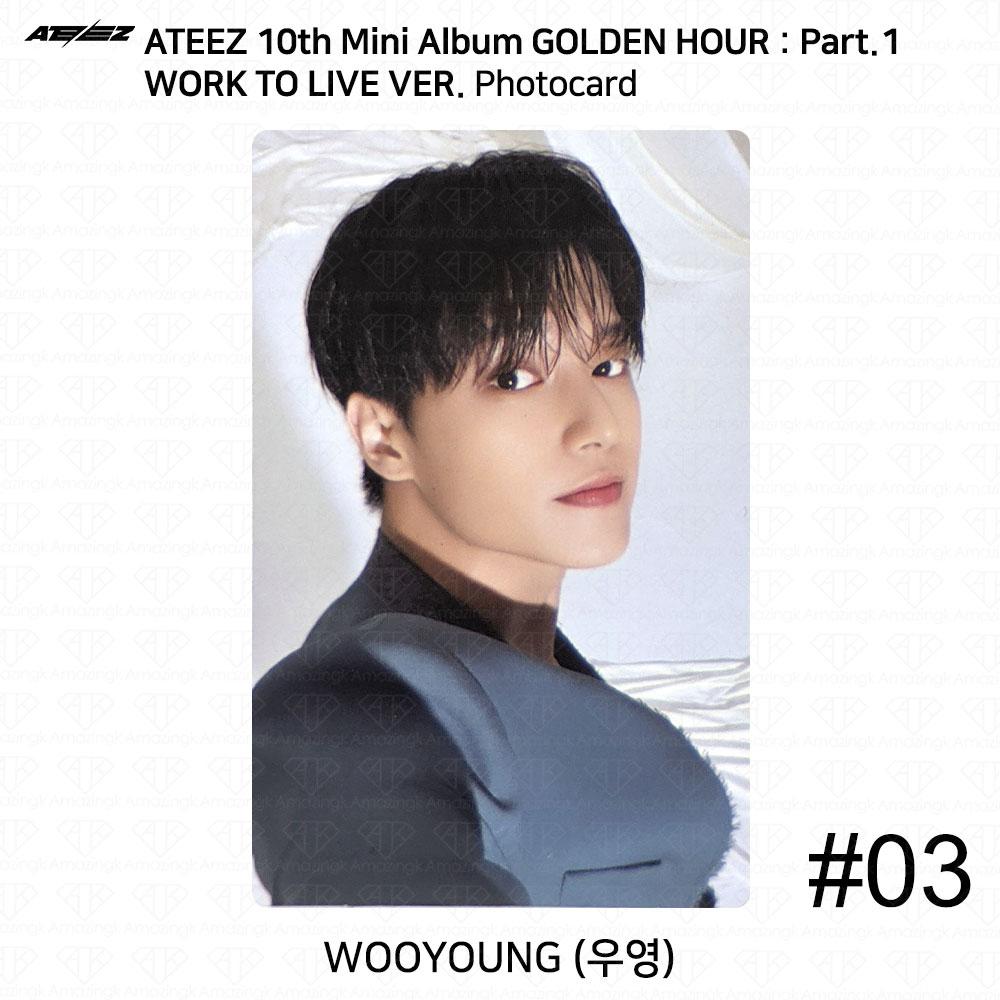 ATEEZ Golden Hour Part.1 Work To Live Ver Photocard Polaroid Disc KPOP K-POP