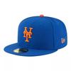 Casquette - New Era - New-York Mets - 59FIFTY - Bleu - Polyester Haute Performance