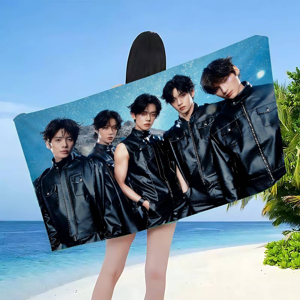 Kpop T-Tomorrow X T-Together TXT Микрофибра Пляжное полотенце Впитывающее Быстросохнущее Мягкое Йога Плавание Курорт Альпинизм Полотенце