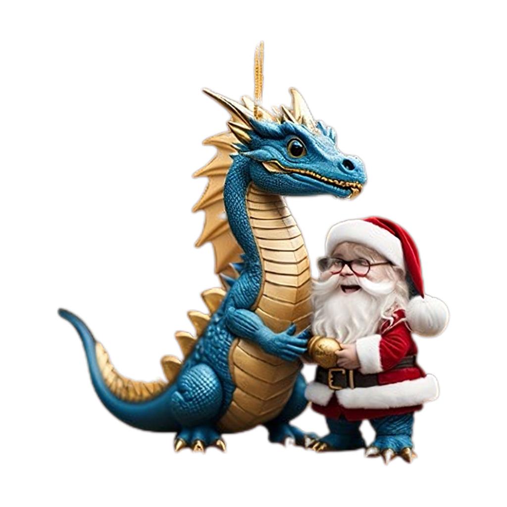 Праздничное украшение «Дракон» Уникальная подвеска на елку, украшение для подвешивания на сумку для праздничного декора, подарок на Новый год 2024
