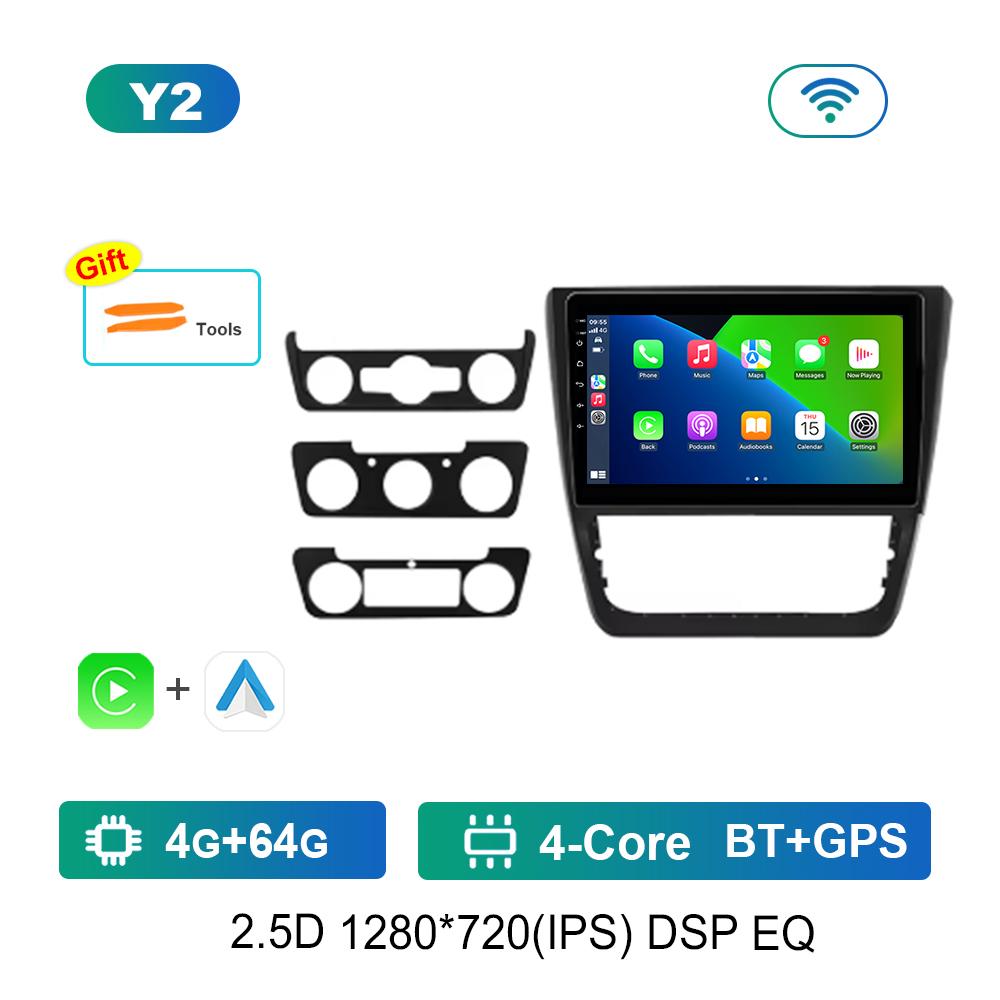 10-дюймовый автомобильный радио мультимедийный плеер для SKODA Yeti 5L 2009 - 2014 GPS Навигация Операционная система Android 4G Bluetooth WiFi DSP Стерео Авто Инструменты