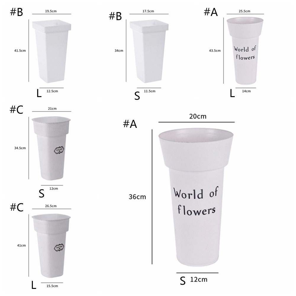 Пластиковые ведра для демонстрации цветов Скандинавские кашпо для растений Ведра для цветов Домашний свадебный декор