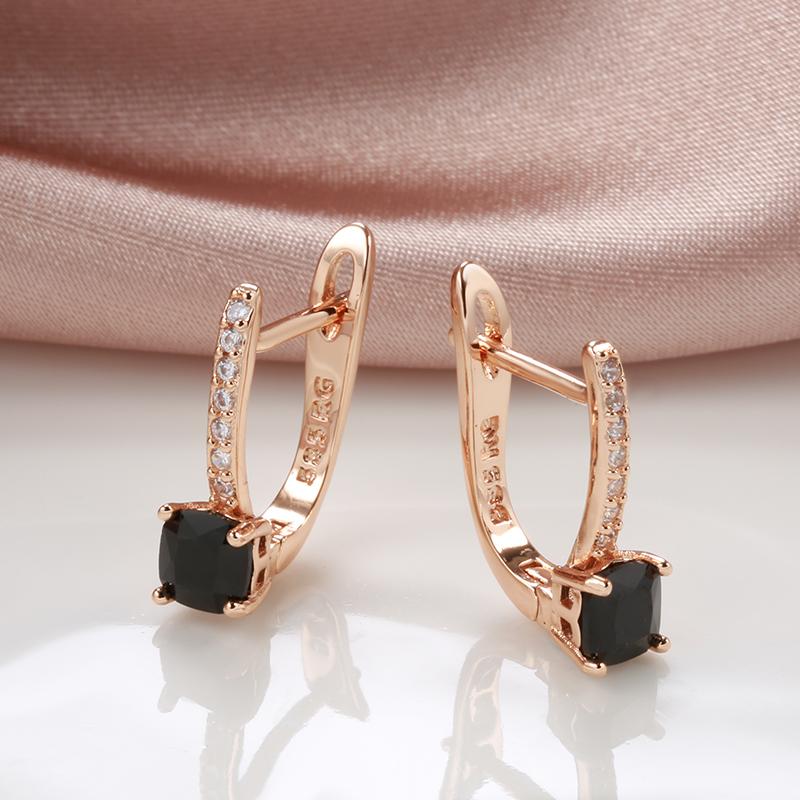 Необычные серьги-капли для женщин, серьги принцессы черного, красного, синего цвета с многоцветным камнем и цирконием, модные серьги золотого цвета для помолвки, свадебные модные украшения