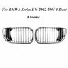 All Chrome Front Bumper Kidney Grill For BMW E46 4 Door Sedan 320i 325i 325Xi 330i Facelift 2002-2005 Front Hood Grille Grill
