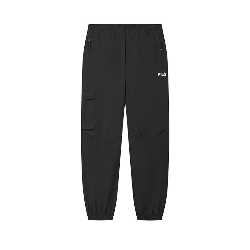 Fila Comfortable Versatile Workwear Knitted Sports Pants Men Bottoms Black F11M519603FBK