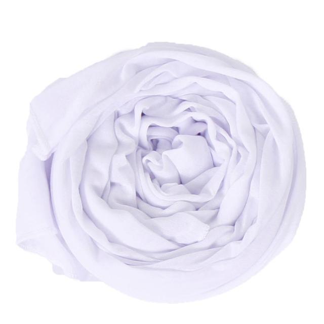 Лавеновый двойной петлевой трикотаж, хиджаб, мгновенный шарф, женский мусульманский платок, однотонный головной платок, хлопковые шали, исламский тюрбан, бандана 