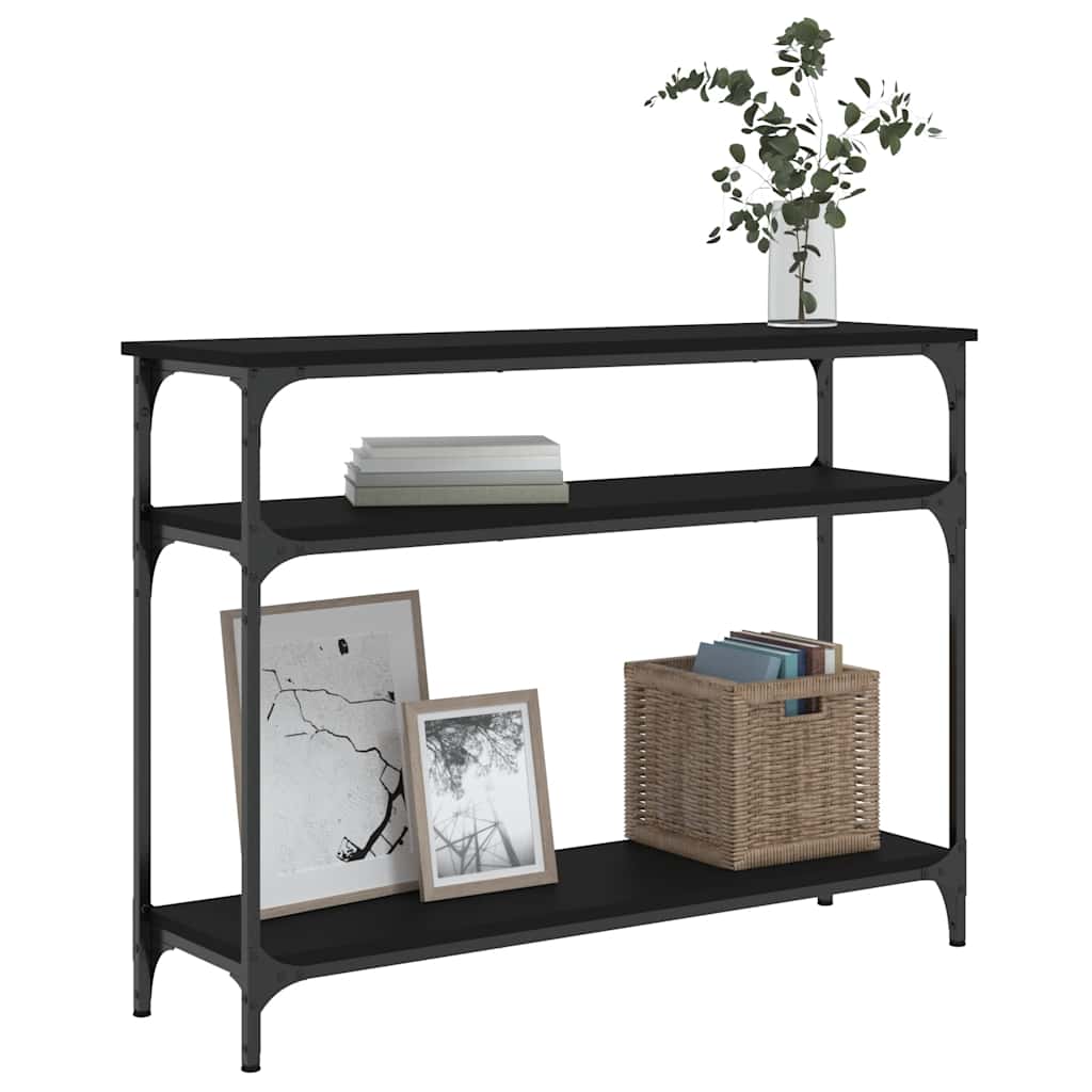 Console Table Black 100x29x75 cm Particleboard